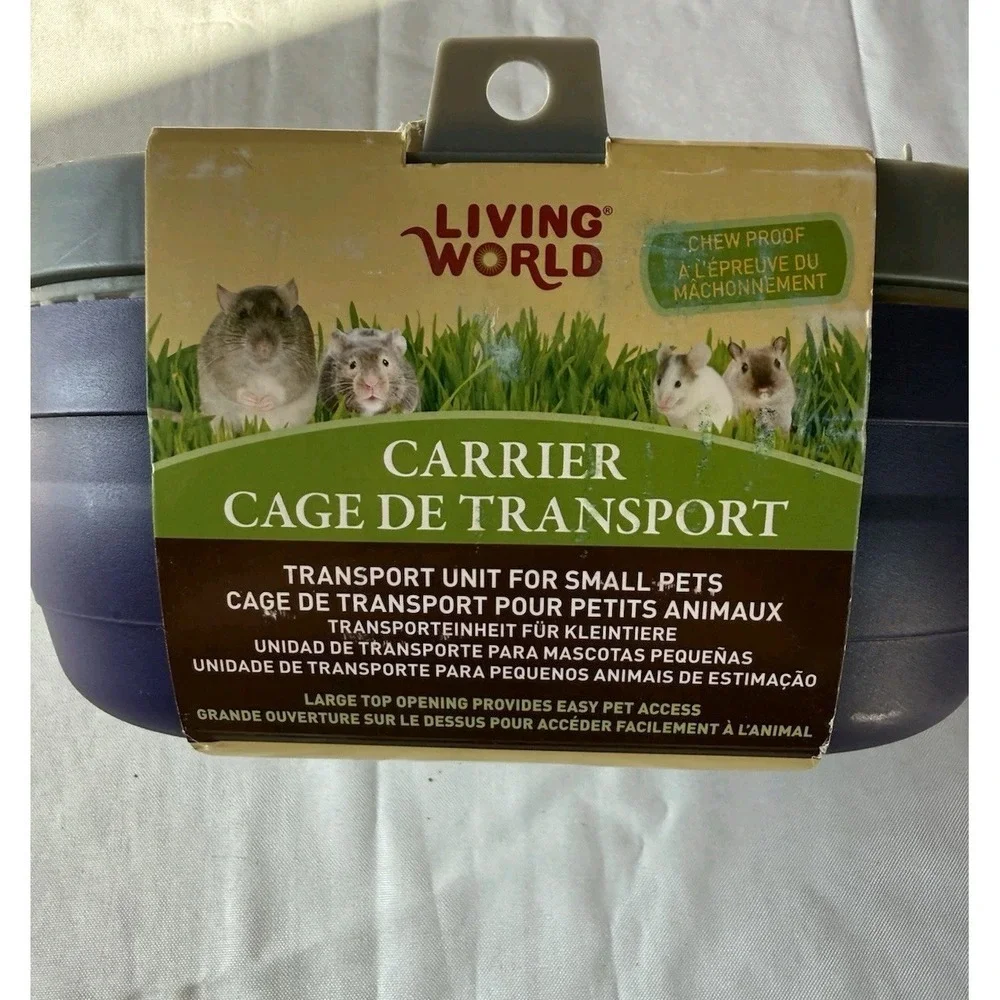 NEW Hagen Living World Small Pet Carrier Cage Transport Purple 60887